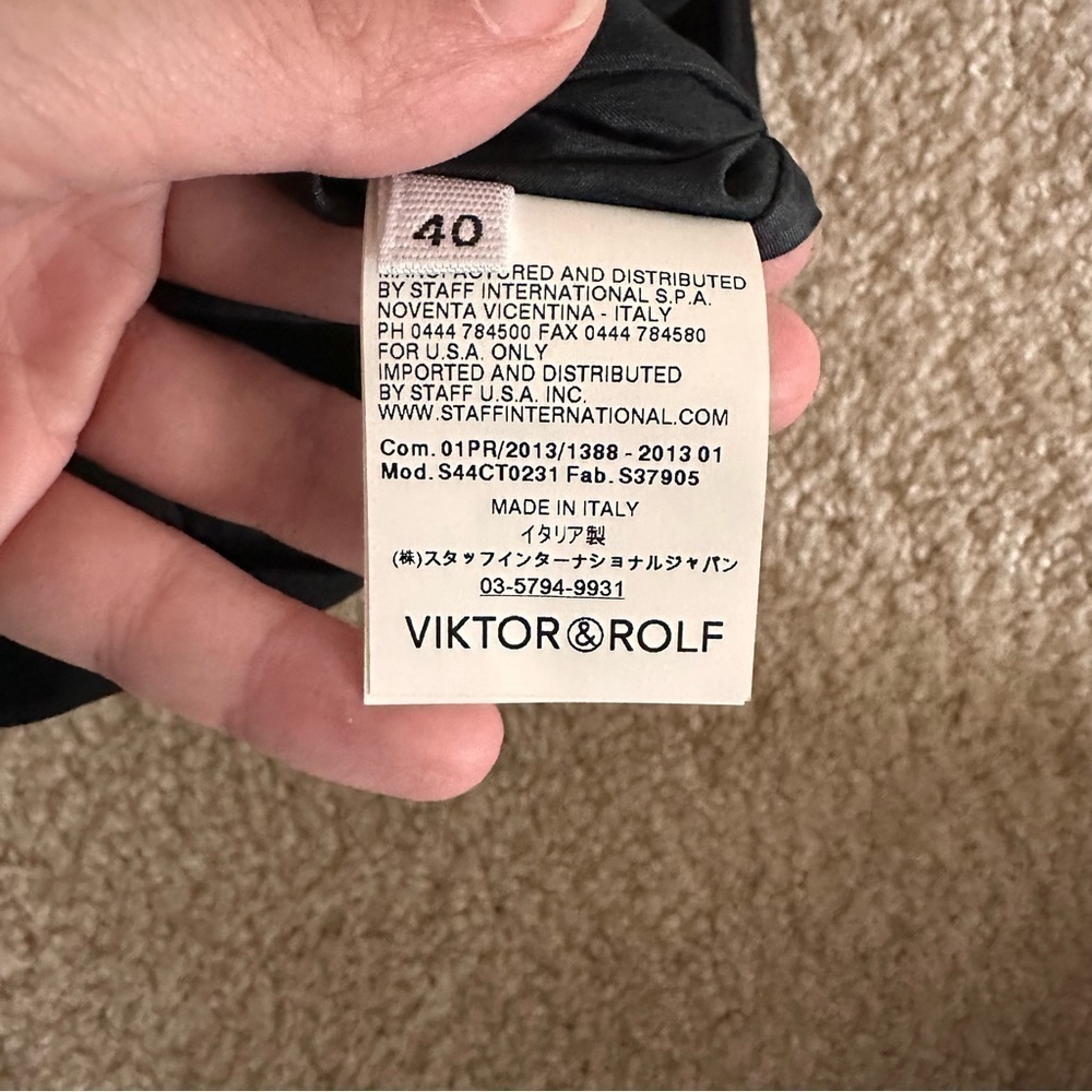 NWT Viktor & Rolf Black Sleeveless Silk Dress! - Picture 12 of 12